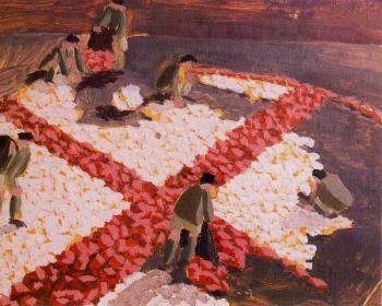 Stanley Spencer : Making a Red Cross